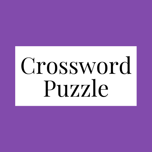 A crossword puzzle with the words " crossword puzzle ".